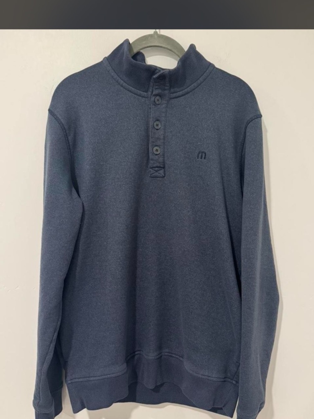 Men's Travis Mathiew Navy Quarter-zip